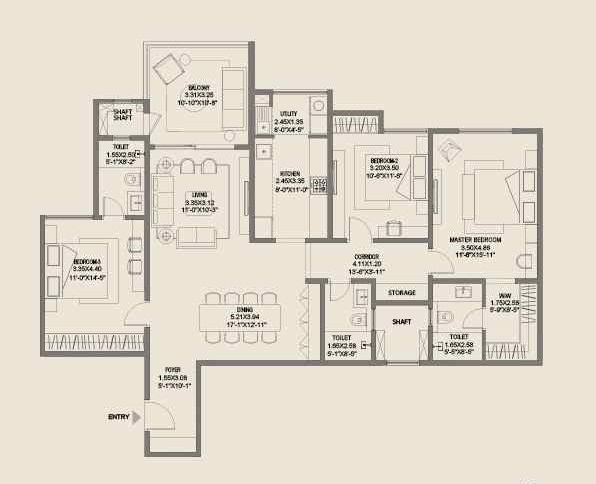 Assetz Trees & Tandem floor plan1